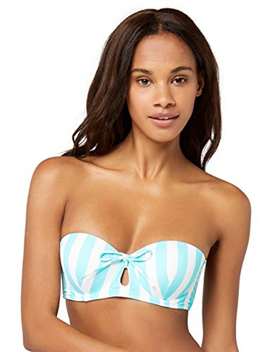 Fashion Marca Amazon - IRIS & LILLY Parte de Arriba de Bikini Bandeau