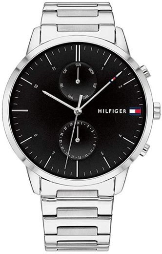 Tommy Hilfiger Reloj Analógico para Hombre de Cuarzo con Correa en Bañada