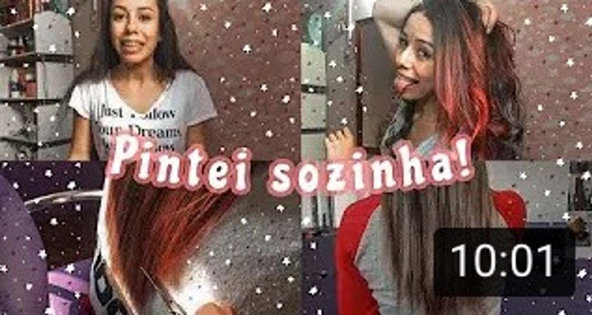 Moda Pintei e cortei meu cabelo *vlog*