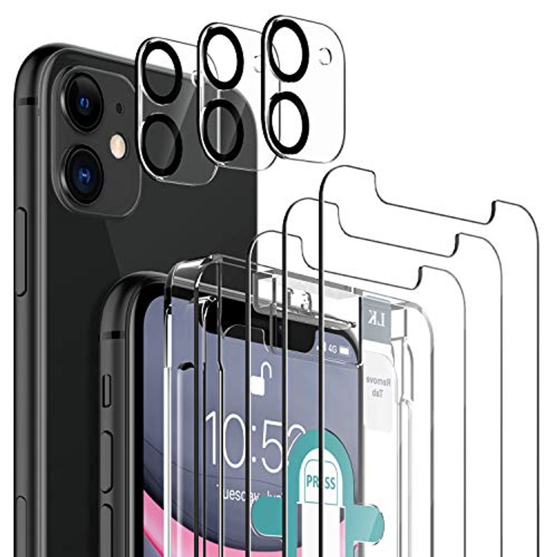 Social LK [3 Pack Protector de Pantalla para iPhone 11 Cristal Templado
