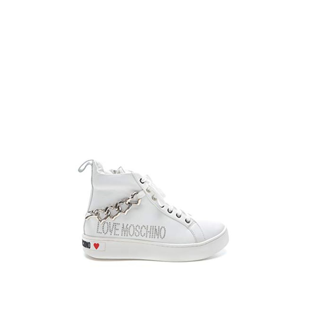 Productos Love Moschino Ja1524, Zapatillas de Gimnasia para Mujer, Blanco