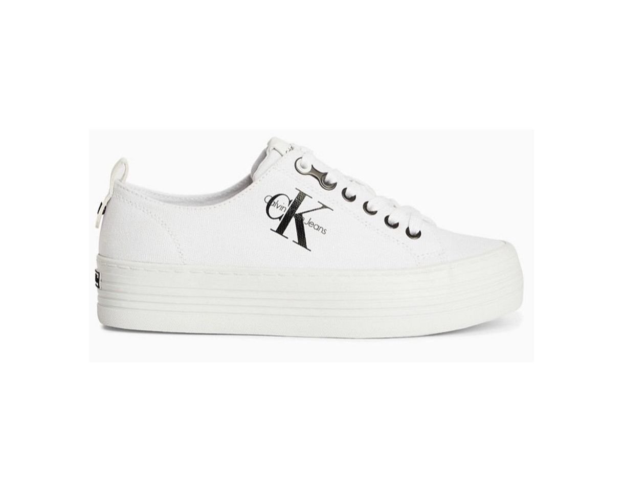 Productos PLATFORM CANVAS SNEAKERS White 