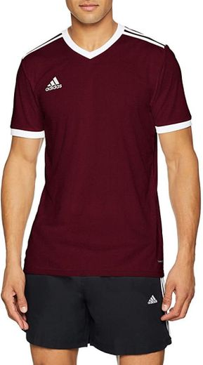 adidas Tabela 18 JSY Camiseta de Manga Corta, Hombre, Maroon