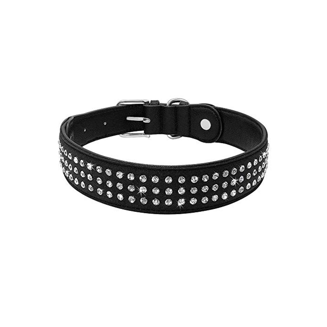 Productos XIAOLANGTIAN Collar De Perro Rhinestone Crystal Big Large Collar De Perro Collar