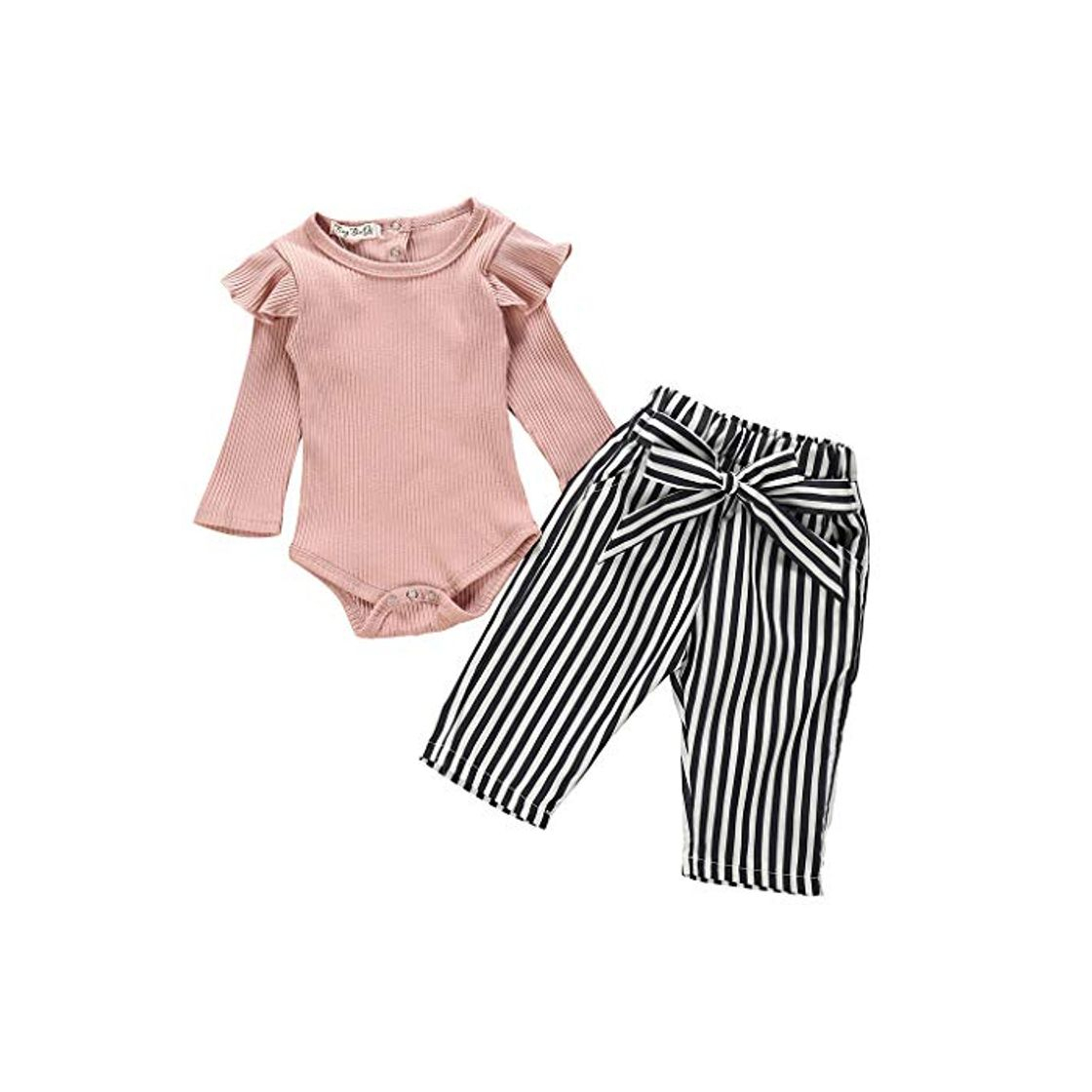 Fashion Ropa Bebe Niña Manga Larga Monos Tops