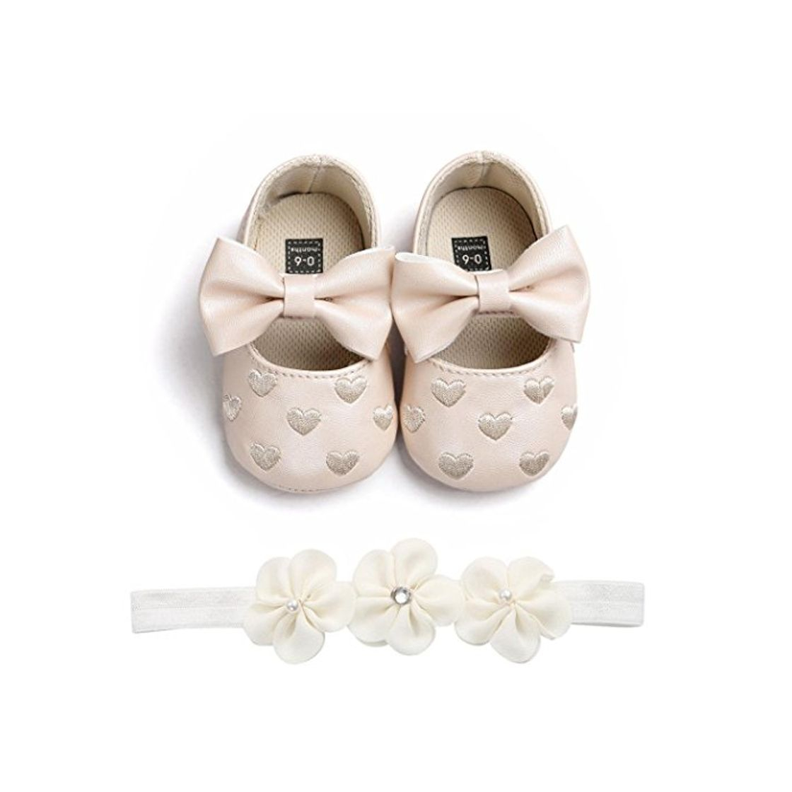 Moda Fossen Zapatos de Bebe Fossen Recién Nacido Niñas Piel Artificial Primeros Pasos