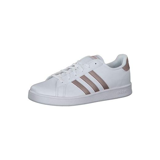 adidas Grand Court K, Zapatillas de Tenis Unisex Niños, Multicolor Ftwwht Coppmt