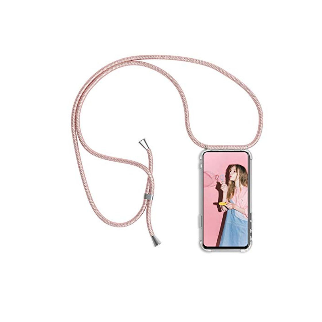 Social MICASE Funda con Cuerda para iPhone 11