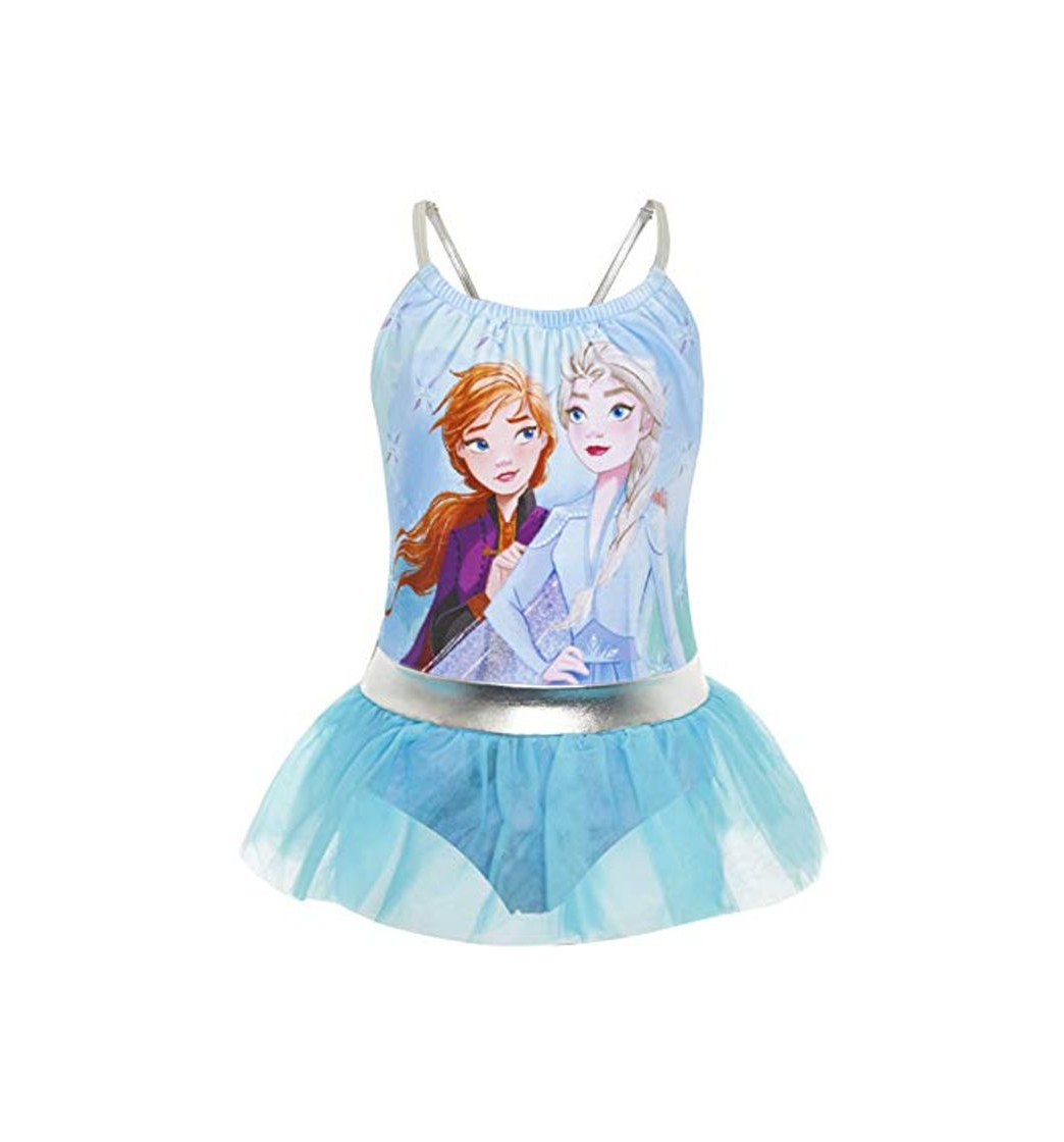 Fashion Disney Frozen 2 Bañador para Niña Princesas Anna y Elsa, Trajes de