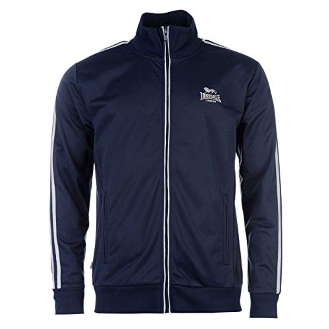 Fashion Lonsdale - Chaqueta deportiva casual con cierre de cremallera para hombre azul