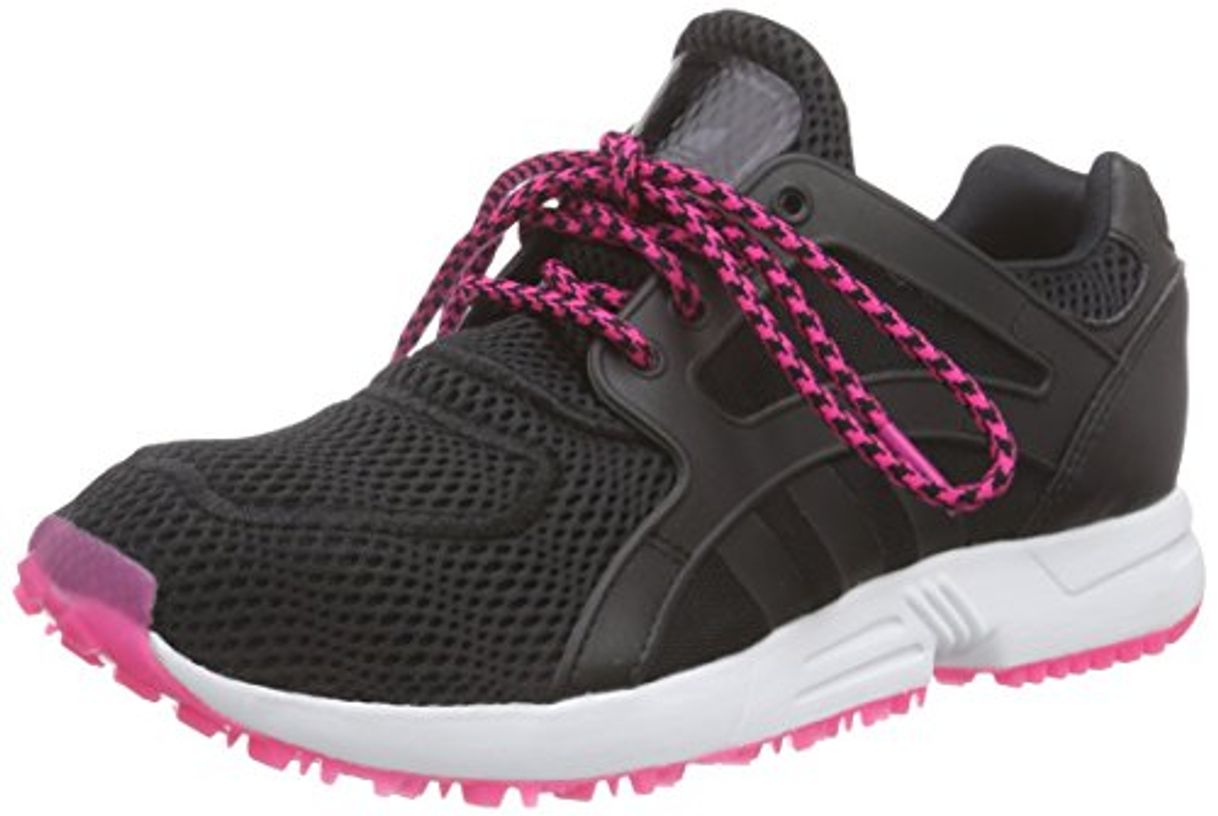 Moda adidas Racer Lite W, Zapatillas de Deporte para Mujer, Negro/Rosa