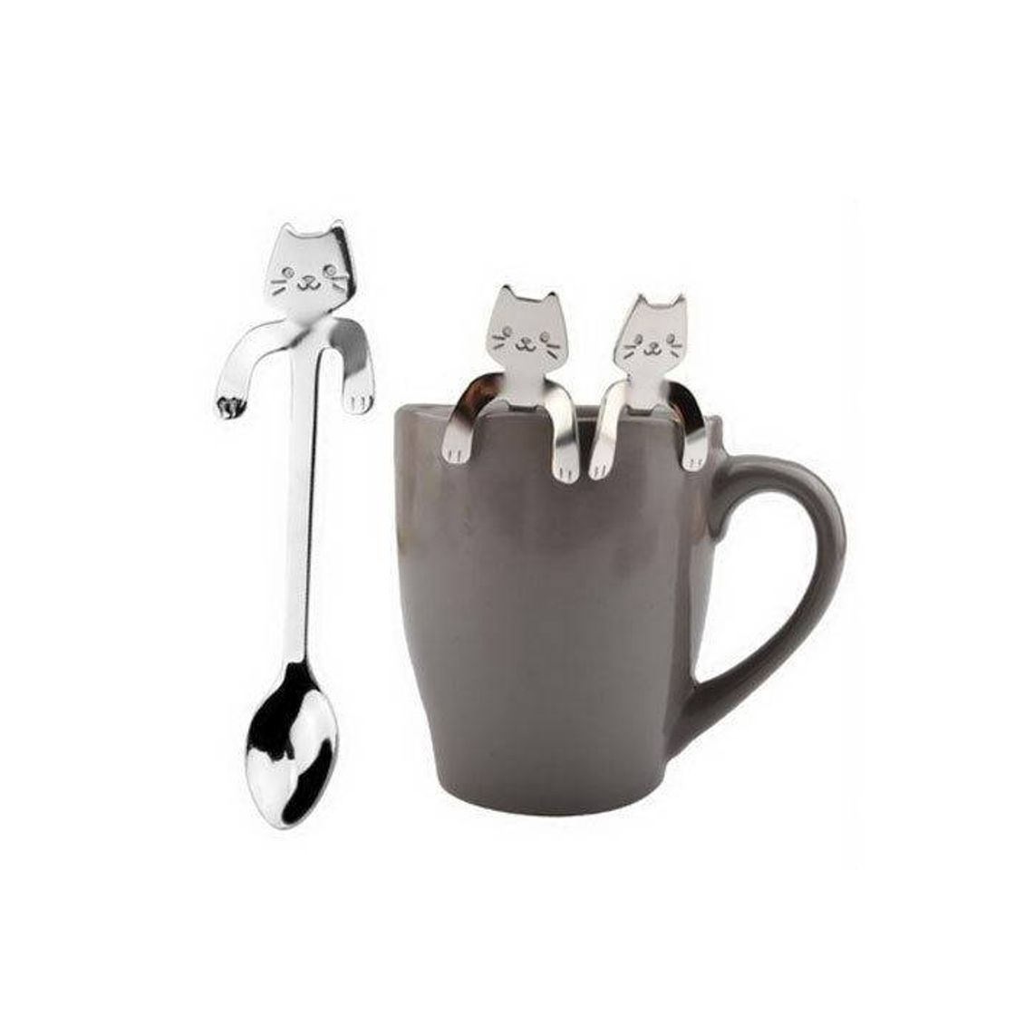 Product Colher de café em formato de gato 🐱