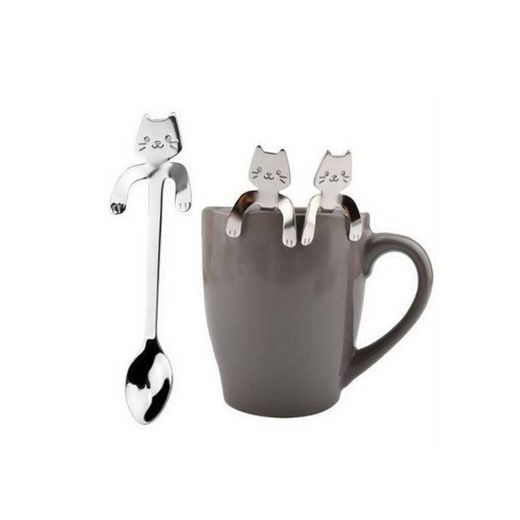 Colher de café em formato de gato 🐱