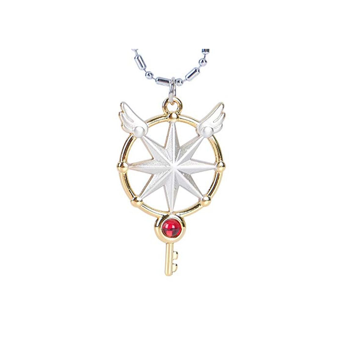 Products Lanyifang Anime Cardcaptor Sakura Clear Card Cosplay Sueño Llave Varita Colgante Collar Amuleto