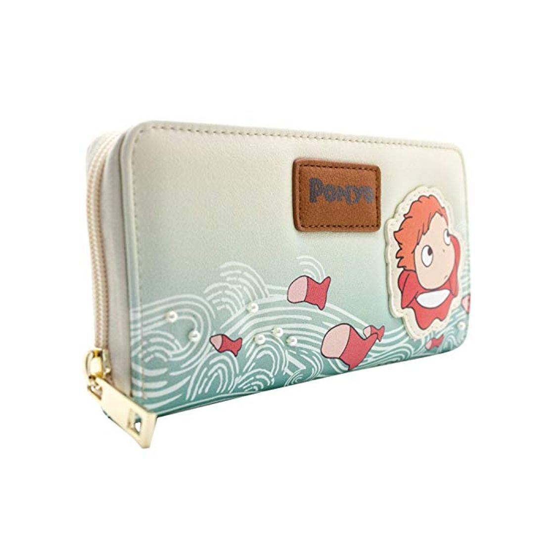 Cartera de Studio Ghibli Ponyo Princesa Dorada Crema