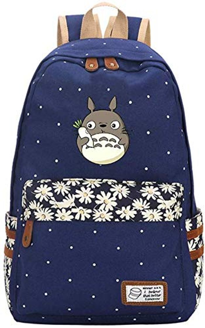 Moda Mi Vecino Totoro Mochila Mochila de Dibujos Animados Bolso de Hombro Escolar