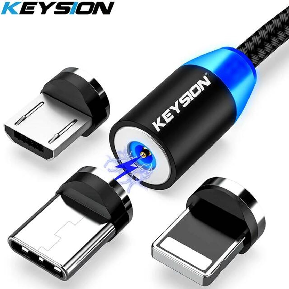 Product Cable USB KEYSION LED magnético de carga rápida