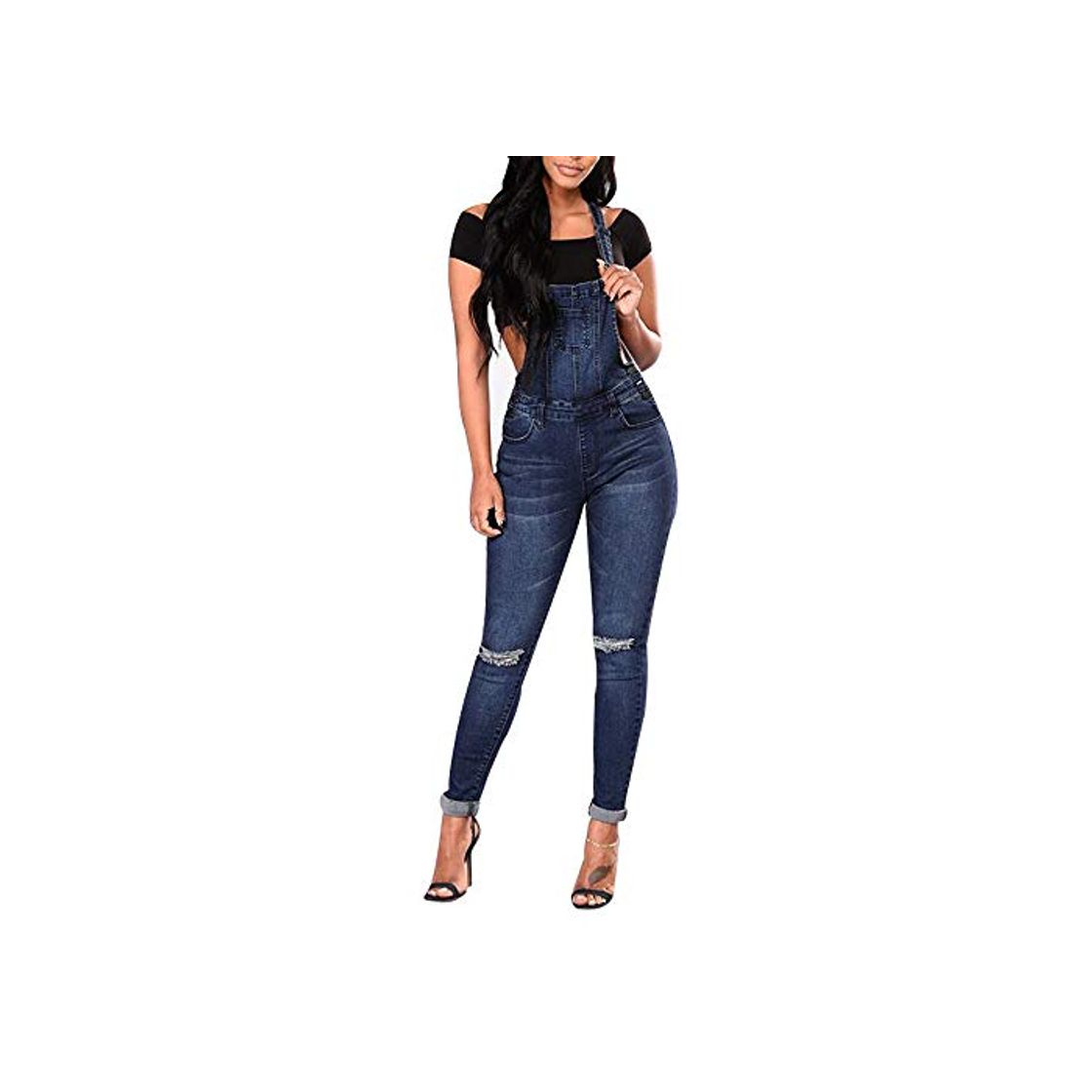 Fashion Vaquero Petos de Pantalones Jumpsuit Mujer Largo Verano, Morbuy Casual Slim Fit