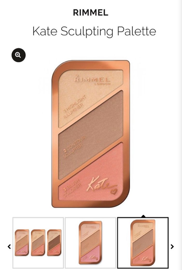 Moda Kate Sculpting Palette Rimmel precio