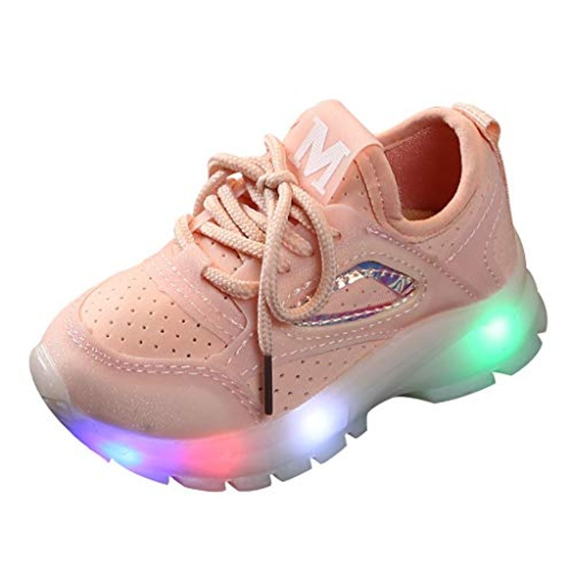 Book Luckycat Zapatos LED Niños Niñas Zapatillas Deportivas Unisex Calzado Deportivo Luces Zapatos Iluminados Lentejuelas Antideslizante Chicos Chicas Zapatos Calzado