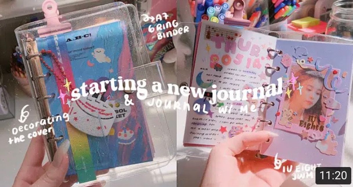 Moda STARTING A NEW 6 RING BINDER 🥳 decorate the cover & journal ...