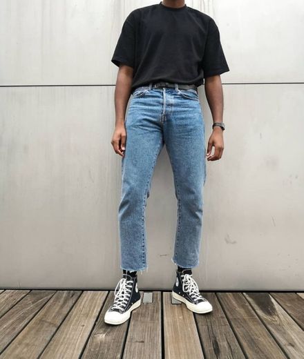Outfit básico Black-Jean