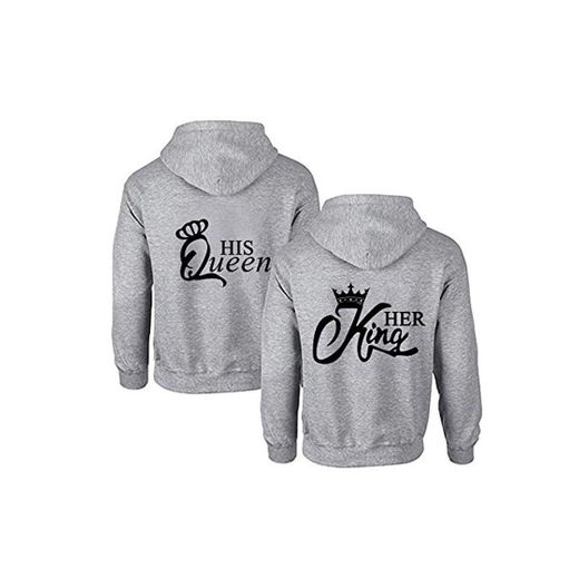 Daisy for U King Queen Couple Set Sudadera con Capucha