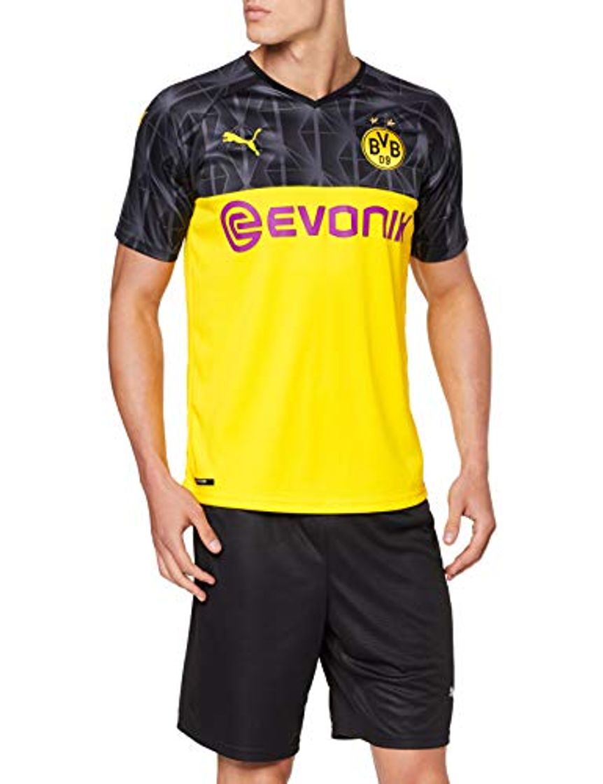 Fitness Puma BVB Cup Shirt Replica with Evonik Without Opel Logo Camiseta, Hombre,