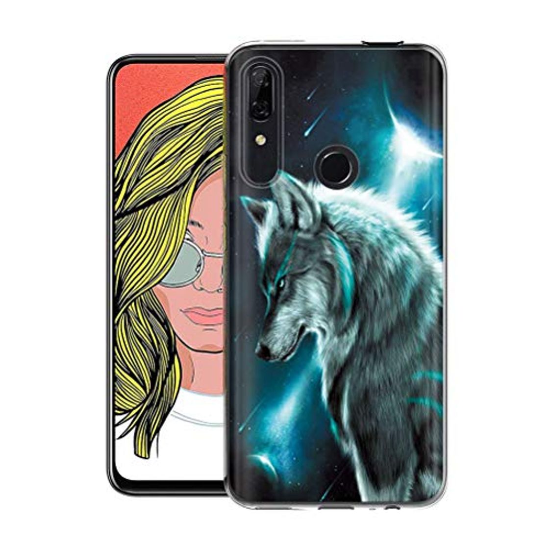 Producto Yoedge Funda Huawei Y9 Prime 2019, Ultra Slim Cárcasa Silicona Transparente con