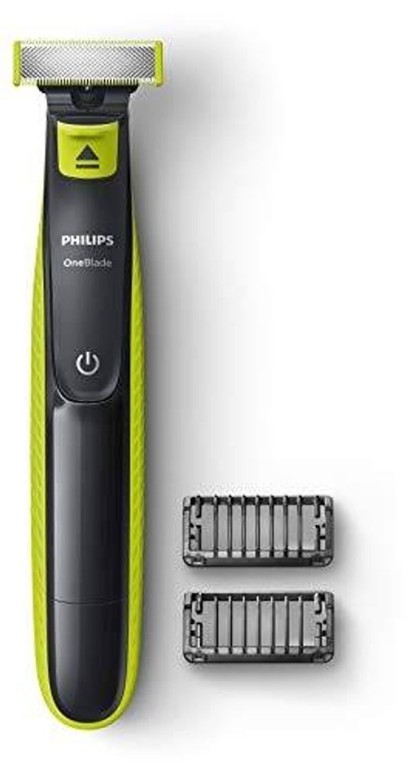 Moda Aparador de Barba OneBlade, com 2 pentes, 1 velocidade, Cinz