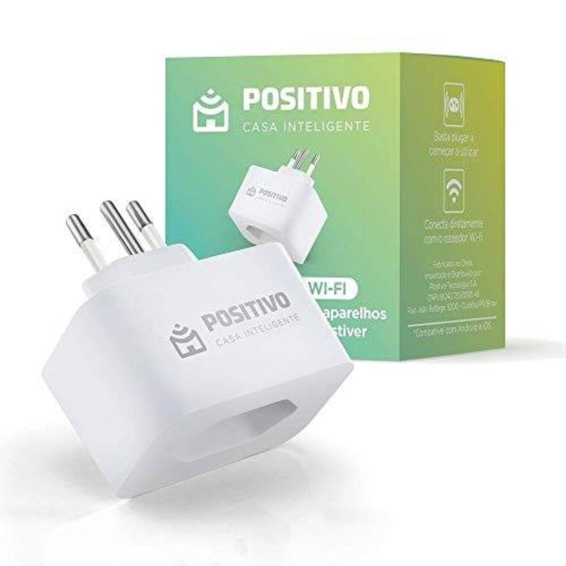 Moda Smart Plug Wi-Fi, Positivo Casa Inteligente