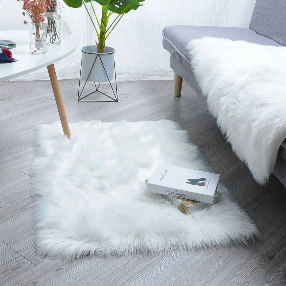 Producto Alfombra Blanca Elegante Mullida