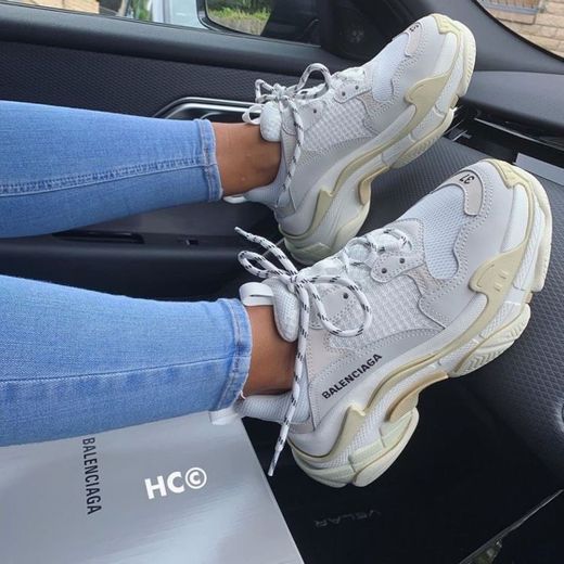 Tênis Triple Balenciaga Branco 👟💕