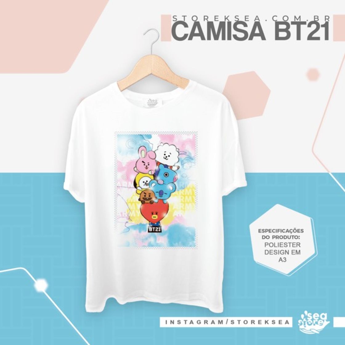 Fashion BT21 Blusa 🌸🥺