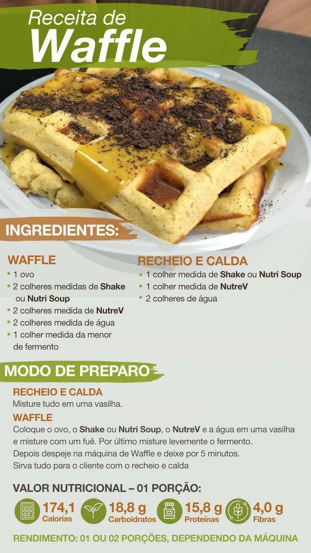 Moda Receita de waffle 