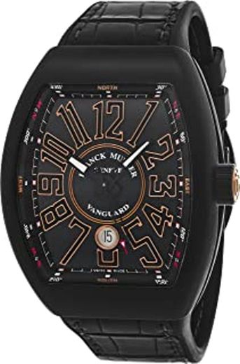 Franck Muller Platinum Rotor 29 x 36 mm esfera negra para reloj automático hombre