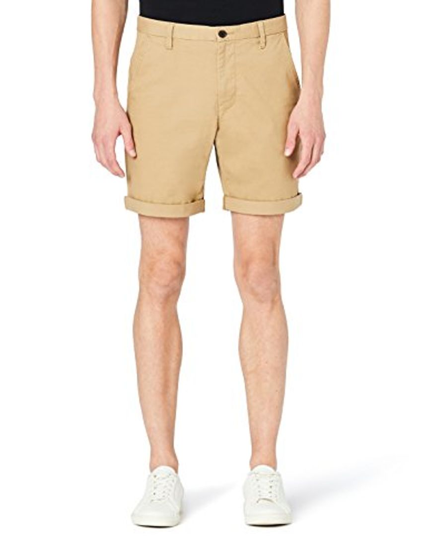 Lugar MERAKI Pantalón Cortos Chinos Hombre, Beige