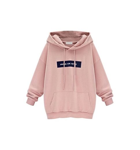 Sudaderas con Capucha Largas Mujer Hoodies Sudadera Larga Pullover Sudaderas Estampadas Anchas