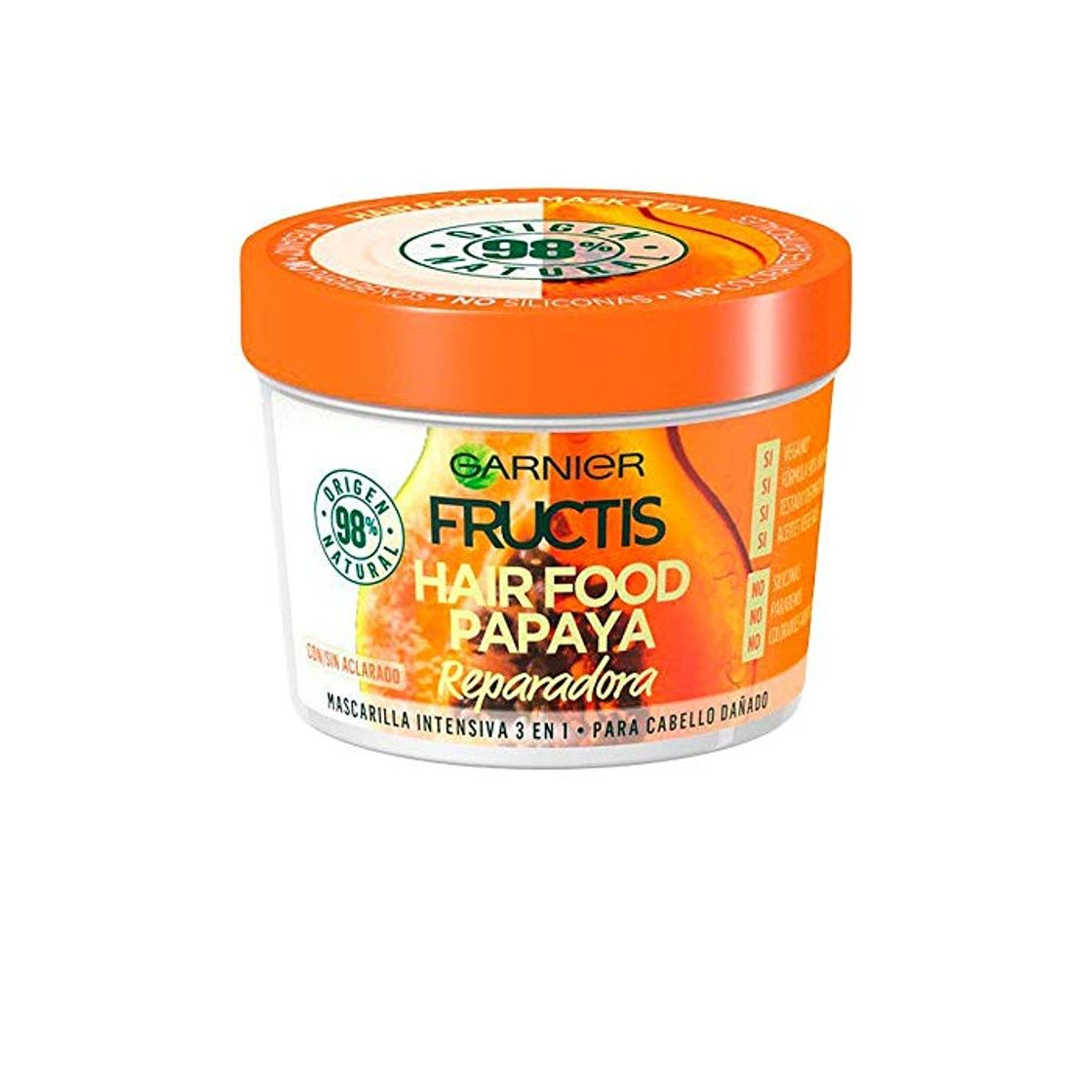 Social HAIR FOOD papaya mascarilla reparadora 390 ml