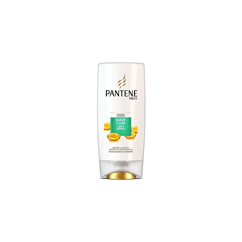 Beauty Pantene Suave y Liso Champú para Cabello con Tendencia al Encrespamiento