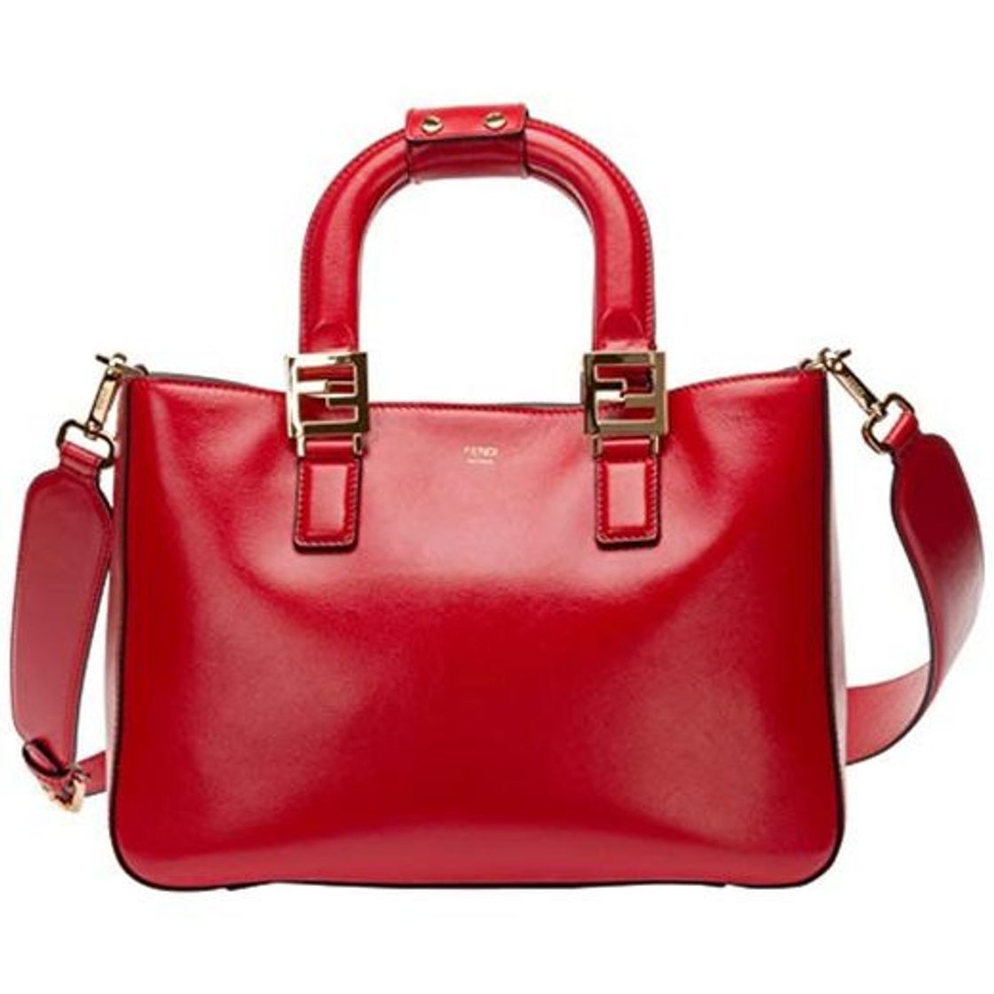 Social FENDI mujer Ff bolsas de mano rosso