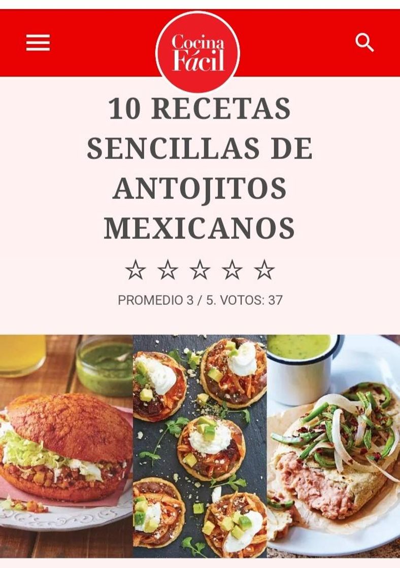 Fashion 10 recetas sencillas de antojitos mexicanos | Cocina Fácil