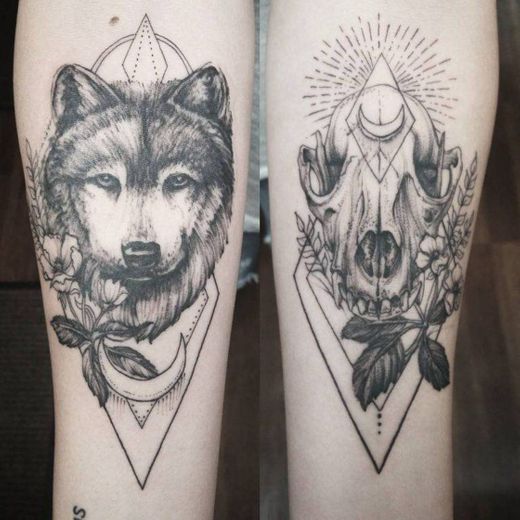 Tatuaje de lobo