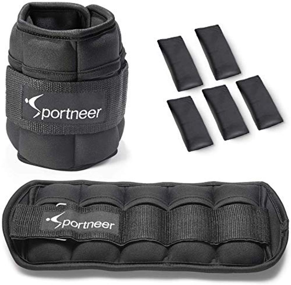 Social Sportneer Peso para Tobillo, Pesas Ajustables 0.45Kg - 3.15Kg