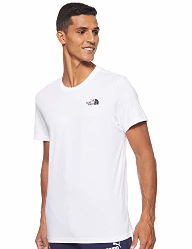 Product The North Face T92TX5 Camiseta De Manga Corta Simple Dome, Hombre, Blanco