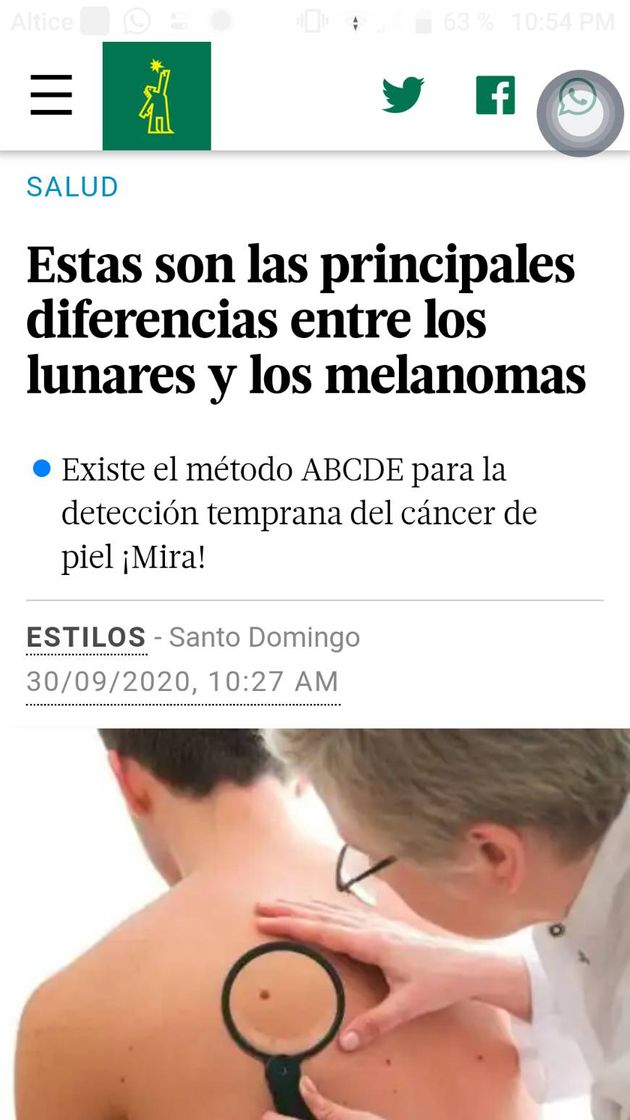 Moda Diferencias entre lunares y melanomas