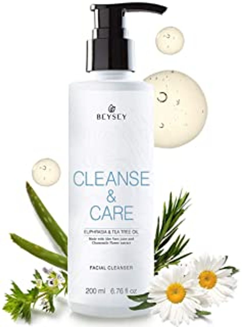 Social Gel Limpiador Facial con Aloe Vera, Árbol de Té, Eufrasia y Manzanilla