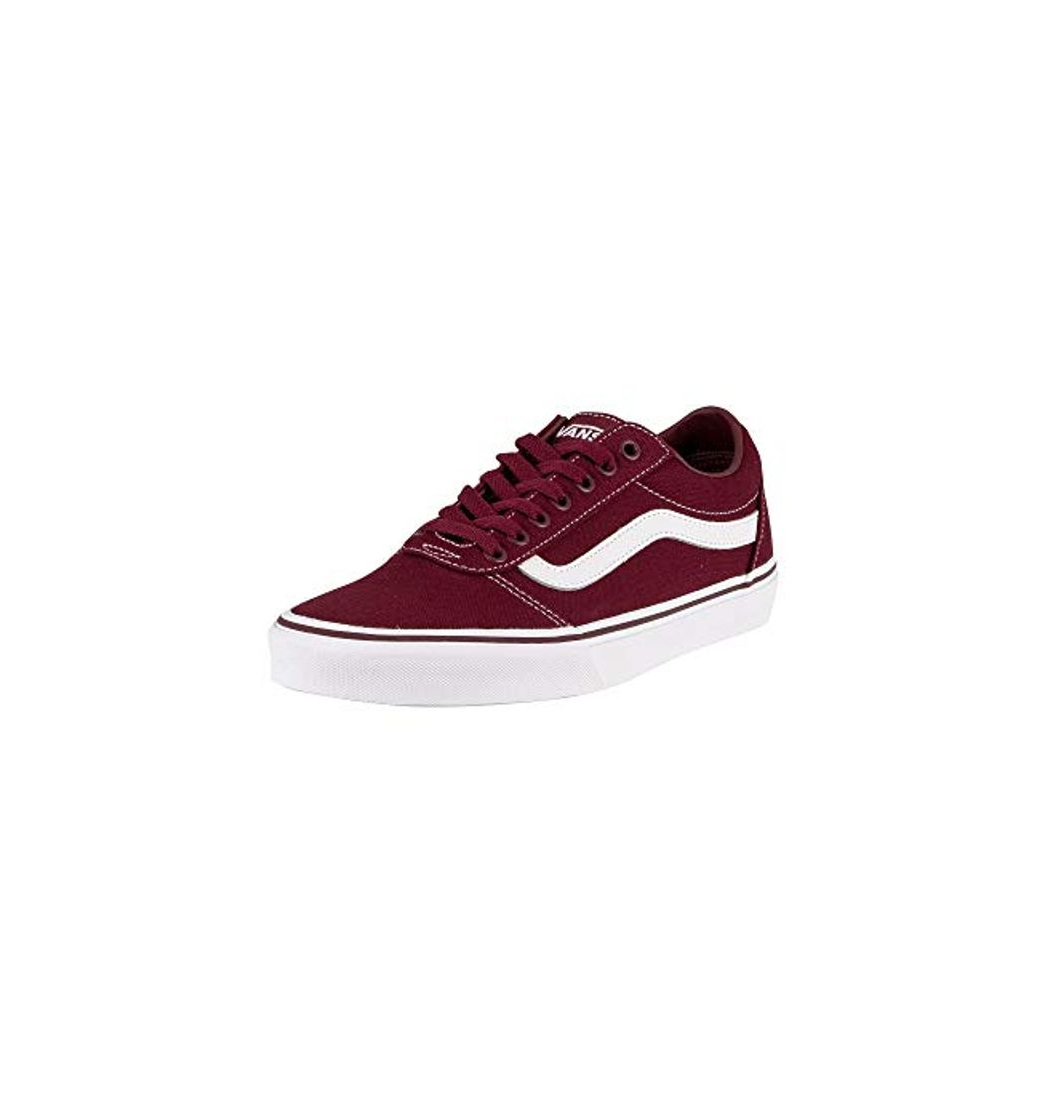 Moda Vans Ward Canvas, Zapatillas para Hombre Rojo