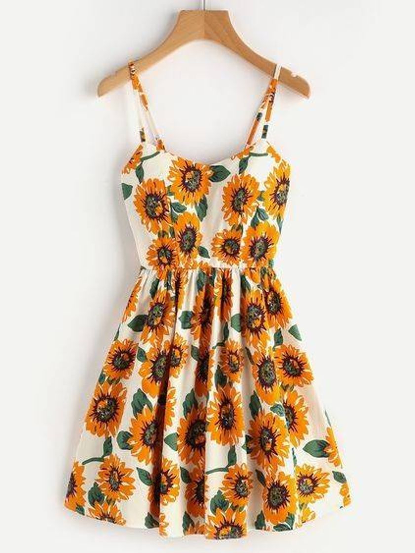 Fashion Vestido de girassol 🌻