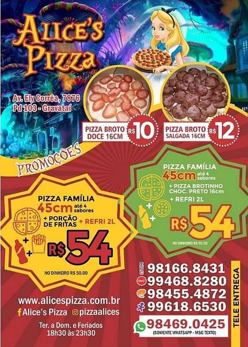 Restaurantes Alice's Pizza